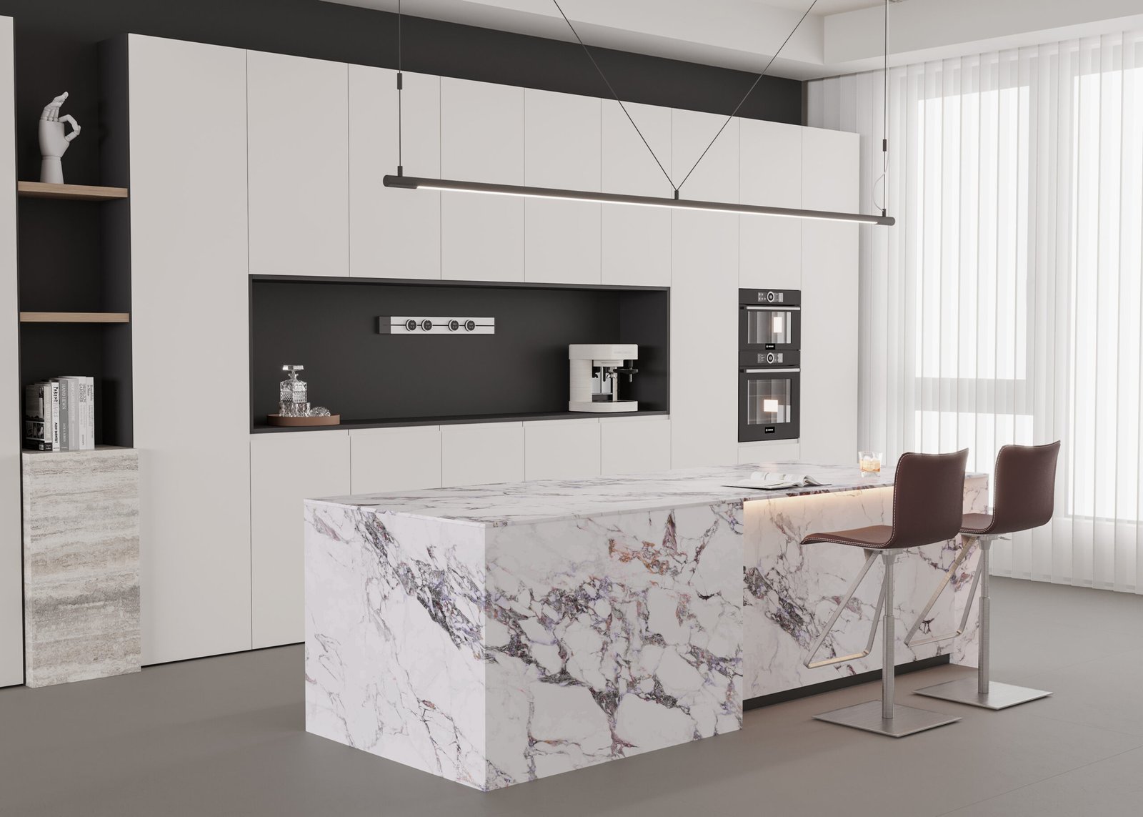 Classic Bulgar Keramiek Bij Natuursteen Slab