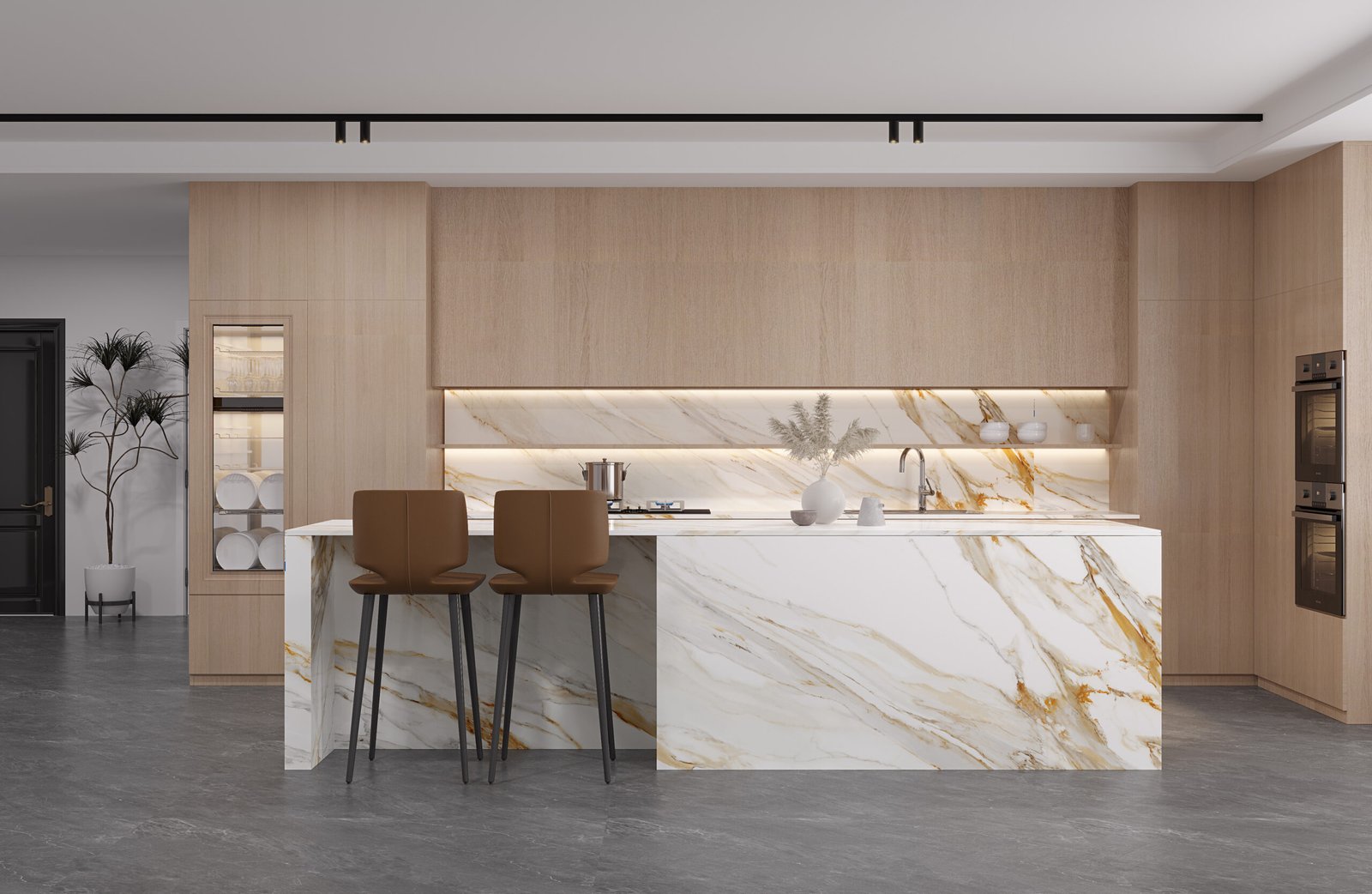 Klitkin Keramiek Bij Natuursteen Slab