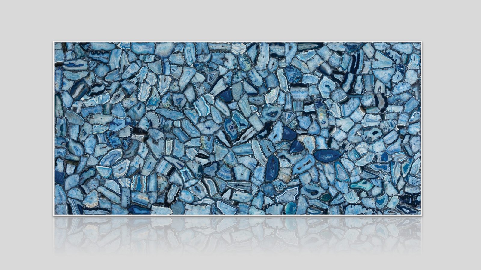 Blue Agate Wild Semi-Precious Stone Slab