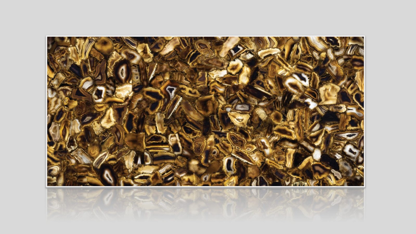 Gray Agate Semi-Precious Stone Slab