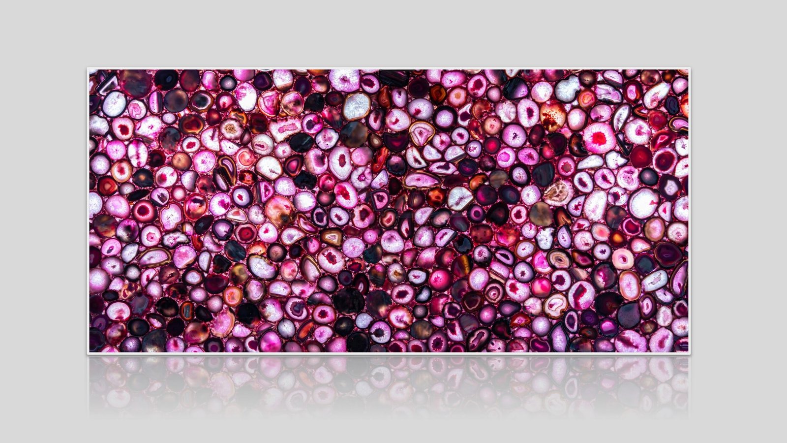 Pink Agate Semi-Precious Stone Slab