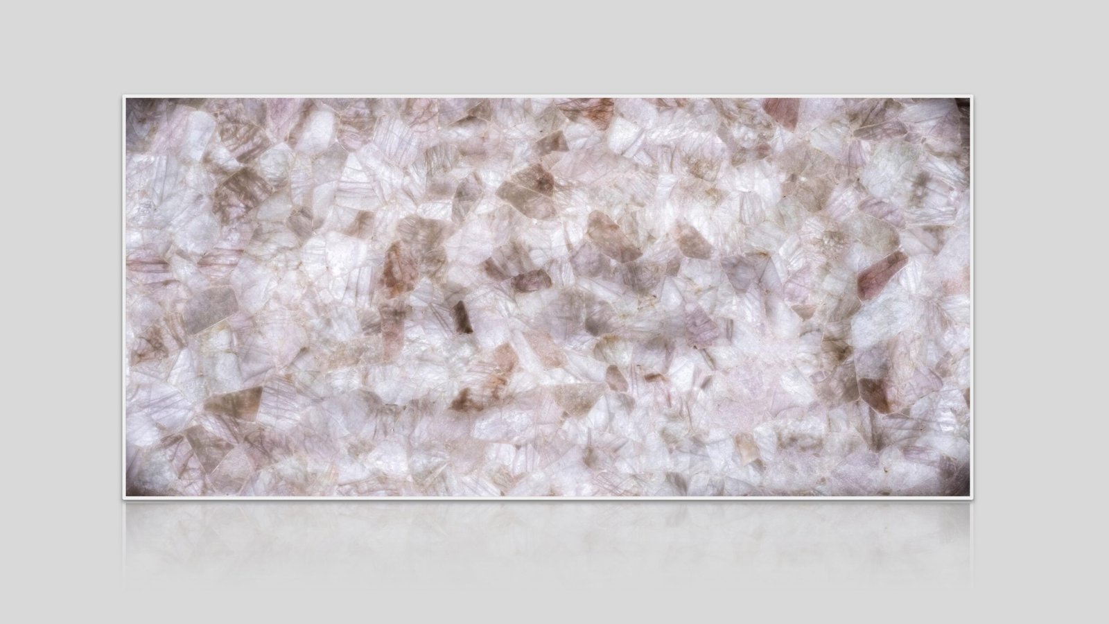 Rose Quartz Light Semi-Precious Stone Slab