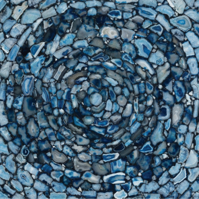 Blue Agate Cyclone Semi-Precious Stone Slab