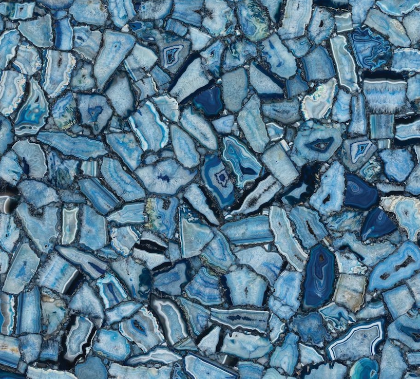 Blue Agate Wild Semi-Precious Stone Slab