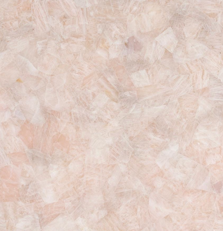 Rose Quartz Light Butt Semi-Precious Stone Slab